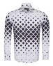 Luxury Squares Printed Long Sleeved Mens Shirt SL 6735 - Thumbnail