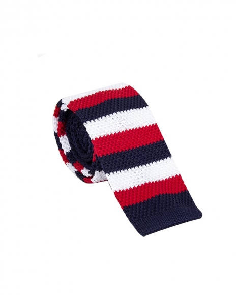 MAKROM - Luxury Striped Design Knitted Necktie KR 27