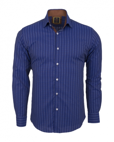 Luxury Striped Long Sleeved Mens Shirt SL 5973