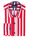 Luxury Striped Long Sleeved Mens Shirt SL 6804 - Thumbnail