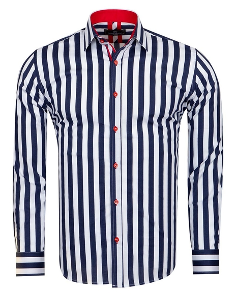 Luxury Striped Long Sleeved Mens Shirt SL 6804