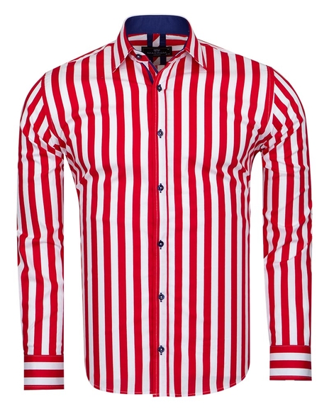 Luxury Striped Long Sleeved Mens Shirt SL 6804