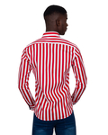 Luxury Striped Long Sleeved Mens Shirt SL 6804 - Thumbnail