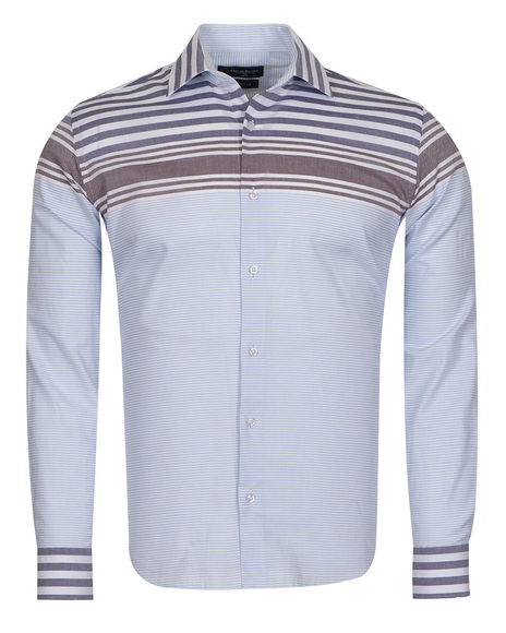 Luxury Textured Long Sleeved Mens Shirt SL 6763