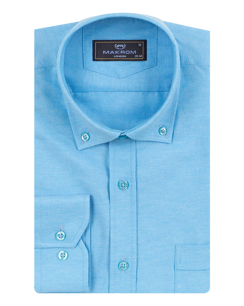 Luxury Textured Long Sleeved Shirt SL 7123 - Thumbnail