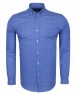 Luxury Textured Oscar Banks Long Sleeved Mens Shirt SL 5909 - Thumbnail