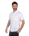 Luxury Textured Plain Short Sleeved Shirt SS 7025 - Thumbnail