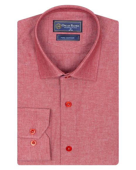 Luxury Textured Pure Cotton Mens Shirt SL 6921