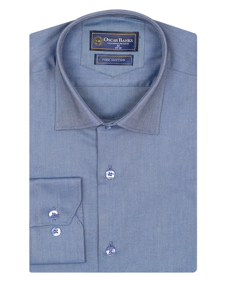 Luxury Textured Pure Cotton Mens Shirt SL 6921