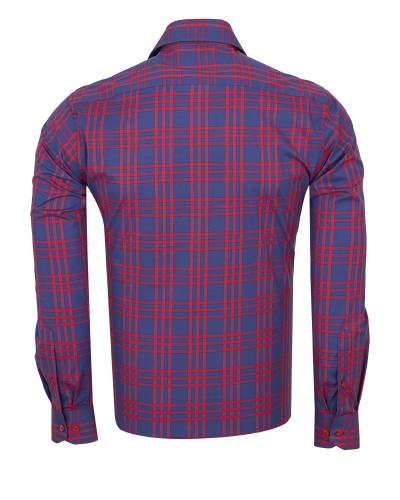 Mens Checkhed Long Sleeved Shirt SL 7181