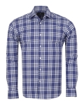 Mens Checkhed Long Sleeved Shirt SL 7181 - Thumbnail