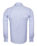 Mens Long Sleeved Checkhed Shirt SL 7180 - Thumbnail