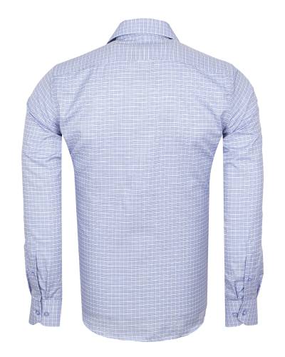 Mens Long Sleeved Checkhed Shirt SL 7180