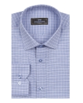 Mens Long Sleeved Checkhed Shirt SL 7180 - Thumbnail