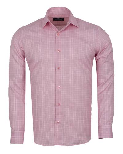 Mens Long Sleeved Checkhed Shirt SL 7180