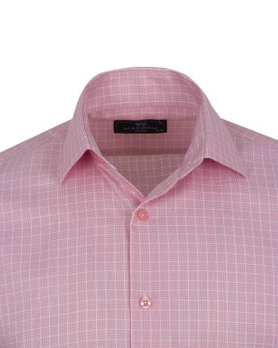 Mens Long Sleeved Checkhed Shirt SL 7180