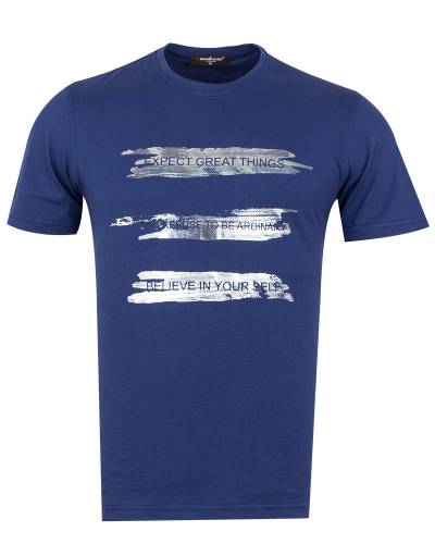 MAKROM - Patterns Printed Short Sleeved T-Shirt TS 1254 (Thumbnail - )