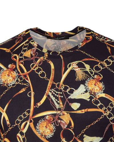 Patterns Printed Short Sleeved T.Shirt TS 1280