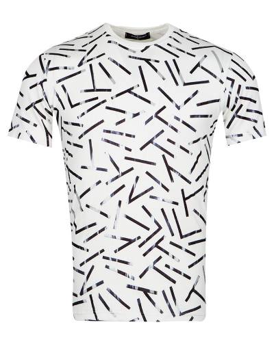 MAKROM - Patterns Printed Short Sleeved T.Shirt TS 1312 (Thumbnail - )