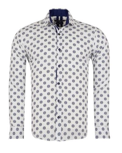 Printed Long Sleeved Mens Shirt SL 7171