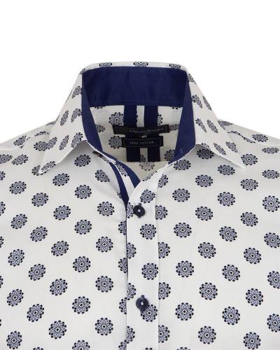 Oscar Banks - Printed Long Sleeved Mens Shirt SL 7171 (1)