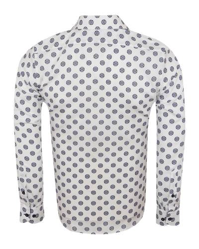 Printed Long Sleeved Mens Shirt SL 7171