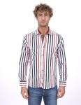 Printed Long Sleeved Mens Shirt SL 7222 - Thumbnail