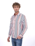 Printed Long Sleeved Mens Shirt SL 7222 - Thumbnail