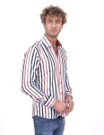 Printed Long Sleeved Mens Shirt SL 7222 - Thumbnail