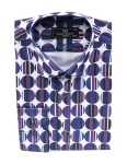 Printed Long Sleeved Mens Shirt SL 7229 - Thumbnail