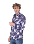 Printed Long Sleeved Mens Shirt SL 7229 - Thumbnail