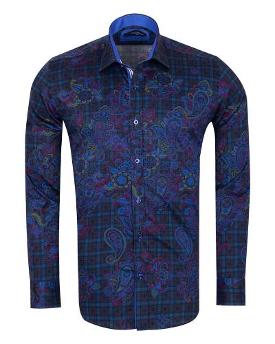 Printed Long Sleeved Mens Shirt SL 7242