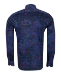 Printed Long Sleeved Mens Shirt SL 7242 - Thumbnail