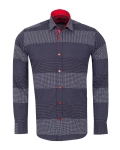 Printed Long Sleeved Mens Shirt SL 7243 - Thumbnail