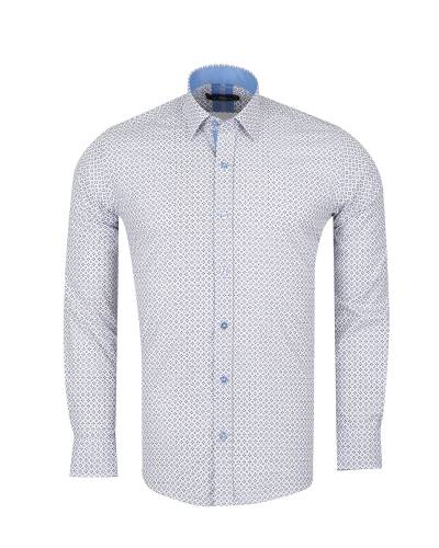 Printed Long Sleeved Mens Shirt SL 7247