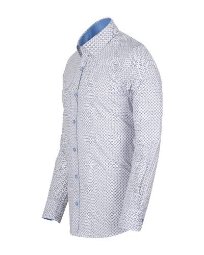 Printed Long Sleeved Mens Shirt SL 7247