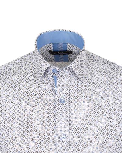 Printed Long Sleeved Mens Shirt SL 7247