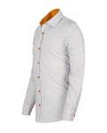 Printed Long Sleeved Mens Shirt SL 7247 - Thumbnail