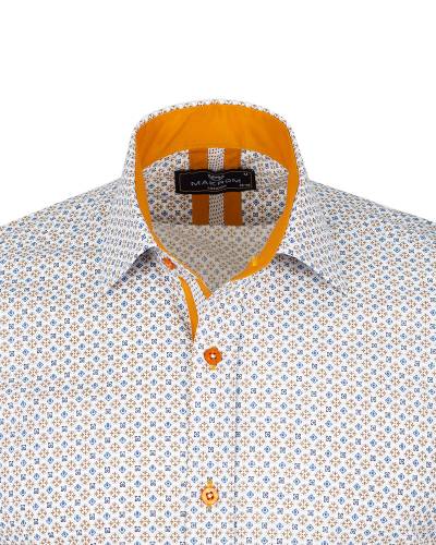 Printed Long Sleeved Mens Shirt SL 7247