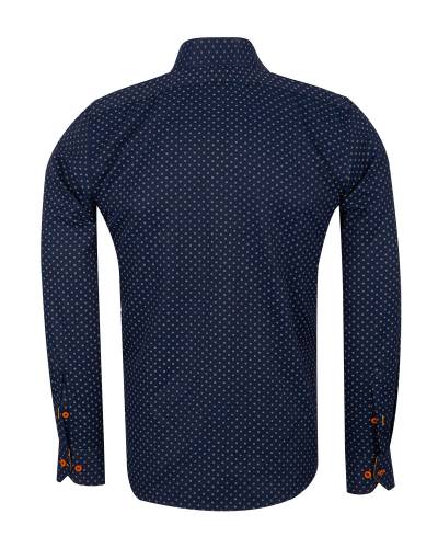 MAKROM - Printed Long Sleeved Mens Shirt SL 7250 (1)