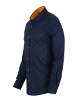 Printed Long Sleeved Mens Shirt SL 7250 - Thumbnail