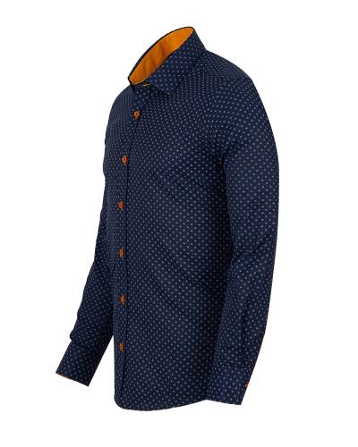 Printed Long Sleeved Mens Shirt SL 7250