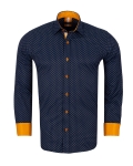 Printed Long Sleeved Mens Shirt SL 7250 - Thumbnail