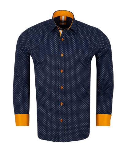 Printed Long Sleeved Mens Shirt SL 7250