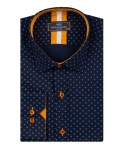 Printed Long Sleeved Mens Shirt SL 7250 - Thumbnail