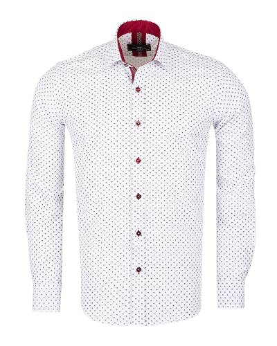 MAKROM - Printed Long Sleeved Mens Shirt SL 7250 (Thumbnail - )
