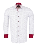 Printed Long Sleeved Mens Shirt SL 7250 - Thumbnail