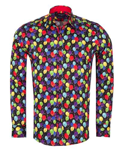 Printed Long Sleeved Mens Shirt SL 7255