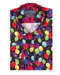 Printed Long Sleeved Mens Shirt SL 7255 - Thumbnail