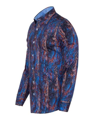 Printed Long Sleeved Mens Shirt SL 7262